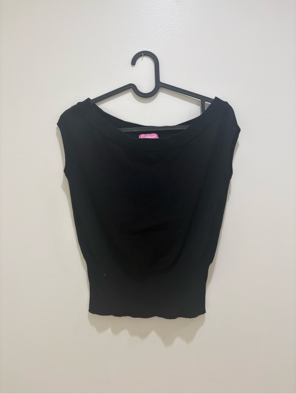 Edikted knit Black Sleeveless Boatneck Top